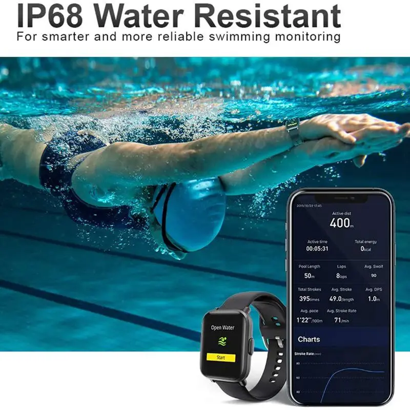 

Press Smart Watch Body Temperature Measure Heart Rate Blood Pressure Oxygen Smart Bracelet with Sleep Heart Rate Monitor