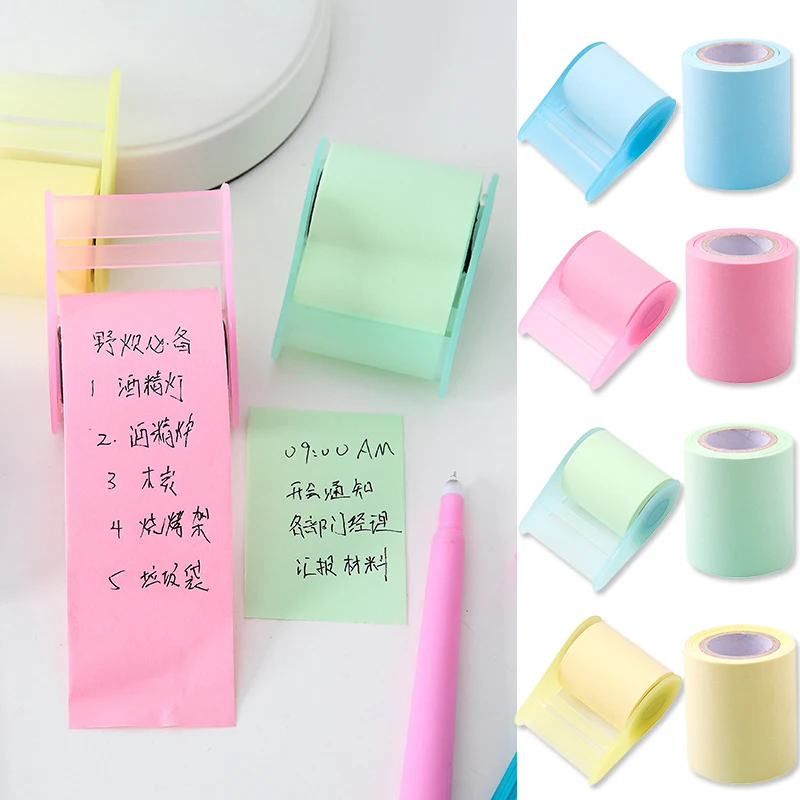 

Memo Tape and Dispenser for Die Cutting Low Tack Tape Sticky Note Handy Plastic Dispenser for Album Scrapbook Craft Card Making