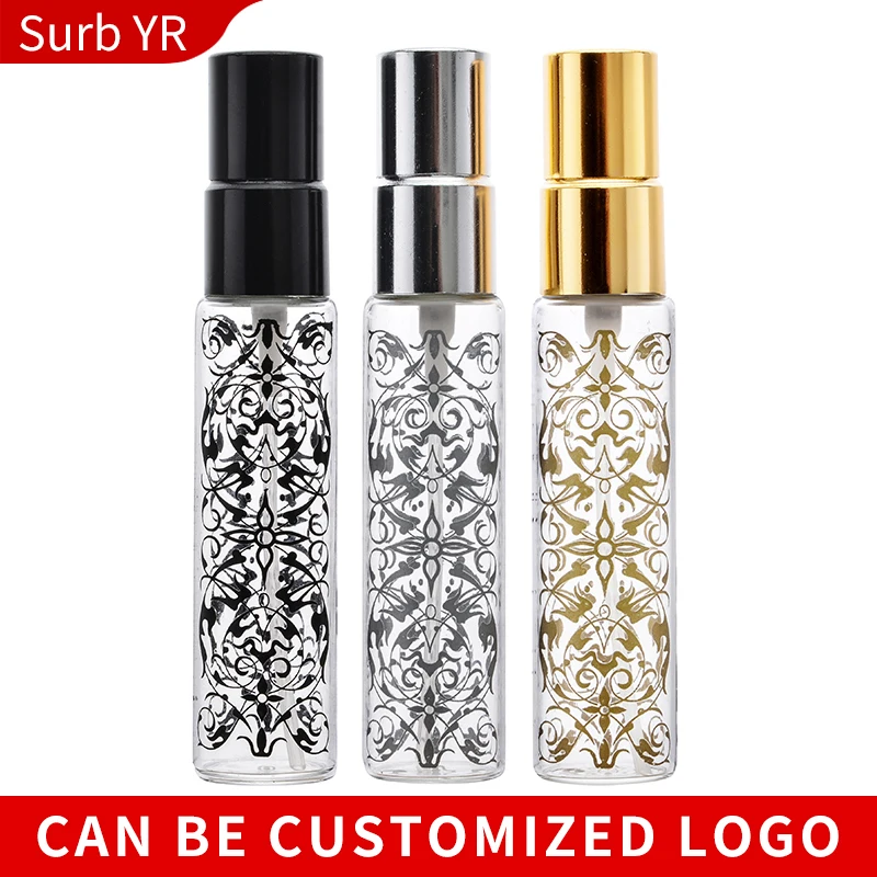 Оптовая продажа 10 мл печати флакон духов спрей бутылки для путешествий