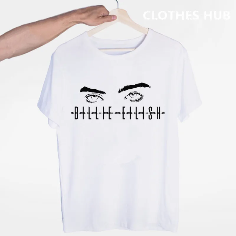 Billie Eilish футболка с круглым вырезом и короткими рукавами Летняя Повседневная модная футболка унисекс для мужчин и женщин - Цвет: Фиолетовый
