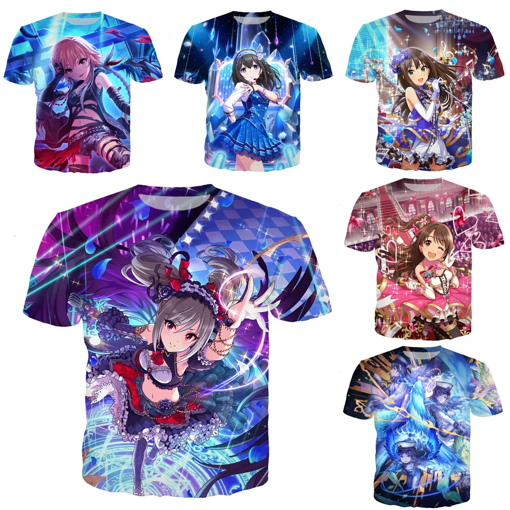 LIASOSO мужские футболки летняя 3D футболка Женские топы Idol девушка аниме певица
