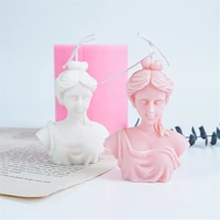 candle mold bust goddess art body candle mold female candle silicone mold fragrance candle making wax mould 6x8x10cm