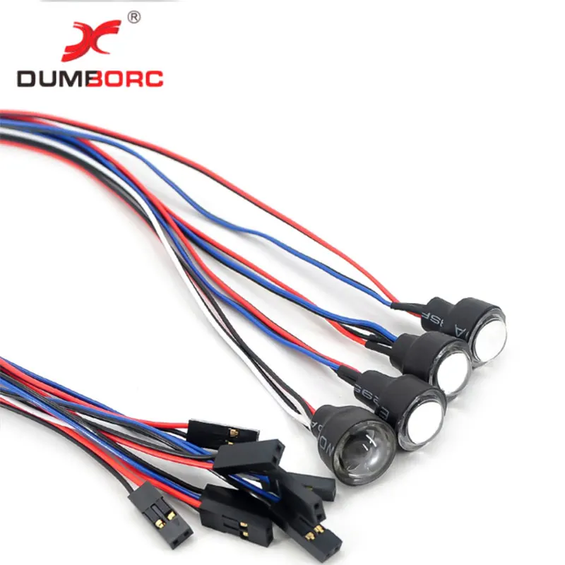 Dumborc-M&oacute;dulo de grupo de luces LED, receptor de CC inal&aacute;mbrico, Control remoto, modelo de veh&iacute;culo y barco, simulaci&oacute;n de enlace de remolque, carcasa de coche DIY-4