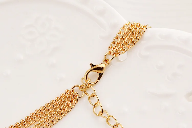 

Multilayer Simulated Pearl Necklace for Women Temperament Metal Chain Necklace Choker Jewelry Female Collier