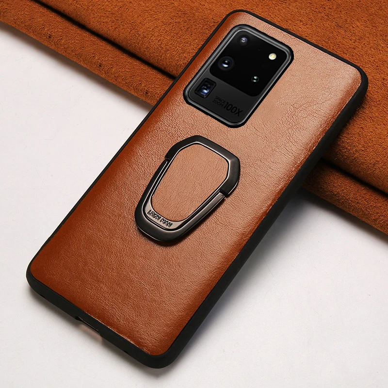 Чехол для телефона из натуральной кожи Samsung galaxy S20 ультра S10 s10e S8 S9 Plus Note 10 9 8 A71 A50 A70
