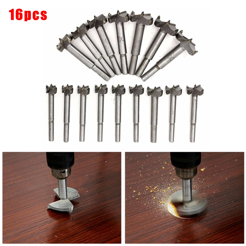 Набор сверл для деревообработки 16 шт.|Детали инструментов| |