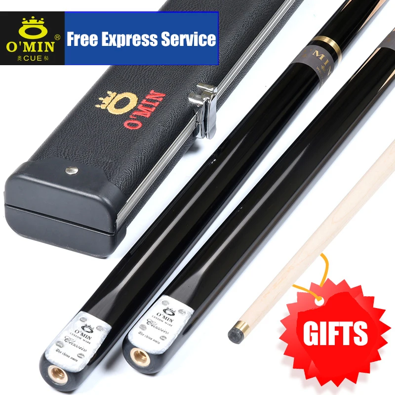 O'Min классический-H 3/4 Разделение Одна деталь бильярдный Кии для снукера 9 5/10 мм