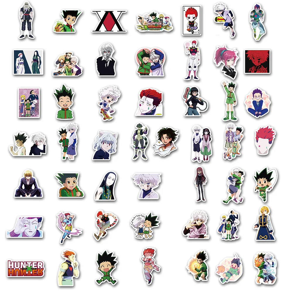 Наклейки в стиле аниме Hunter X 10/30/50/100 шт. водостойкие для ноутбука велосипеда