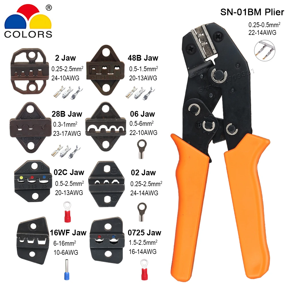 Щипцы штекер Dupont пружинный изолированный трубчатый голая клемма Сменные зажимы