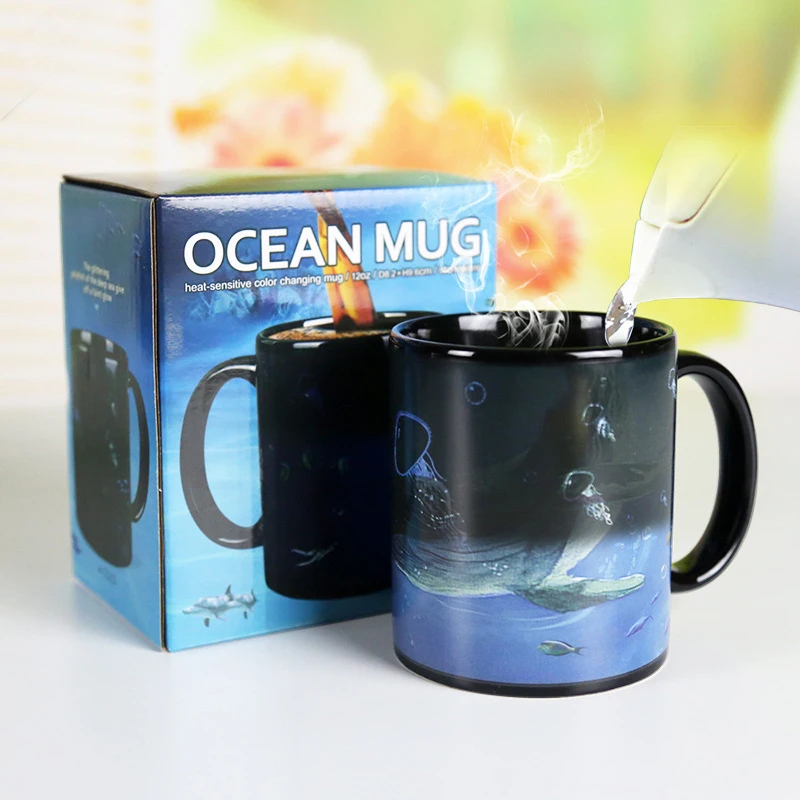 Кружка для кофе с изменением цвета датчиком температуры | Дом и сад