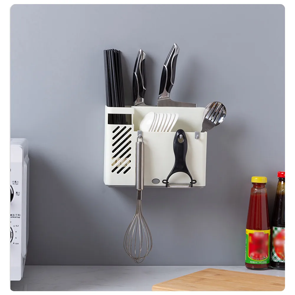 Настенная клетка для хранения палочек еды без гвоздей настенная подвесная резак