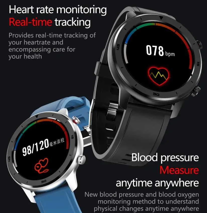 

HobbyLane DT78 Smart Watch Sports Smartwatch Fitness Bracelet Full Touch Screen 230mAh Battery IP68 Waterproof Health Monitor