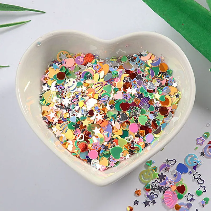 2000 шт. смешанные стили золотые блестки пайетки украшение для ногтей блестящие