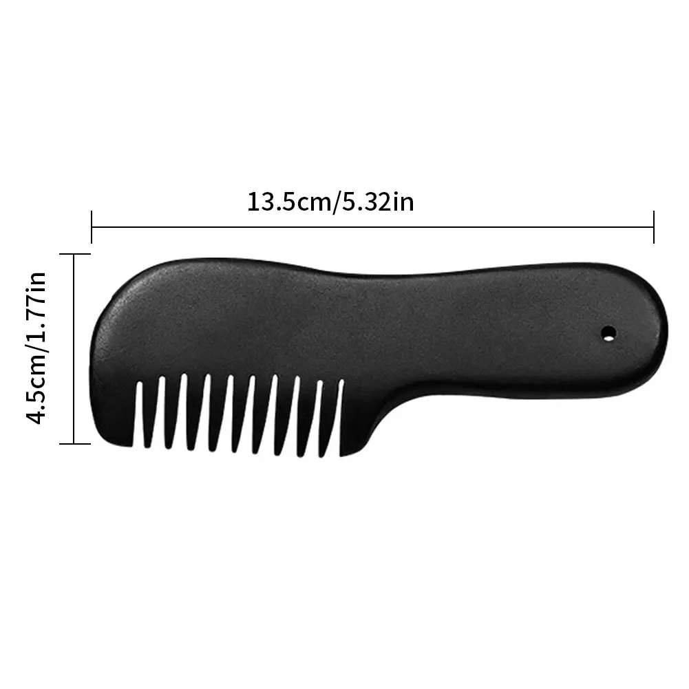 

Magic Massage Comb Natural Energy Black Gua Sha Massage Comb Bian Stone Comb Shape Scraping Tools for Body Pain Relief