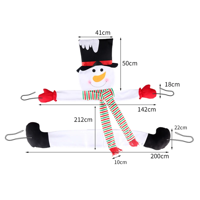 

Christmas Party Decoration Scarf Snowman Santa Standing Doll Decoration Christmas Doll Tree Home New Year Decorations