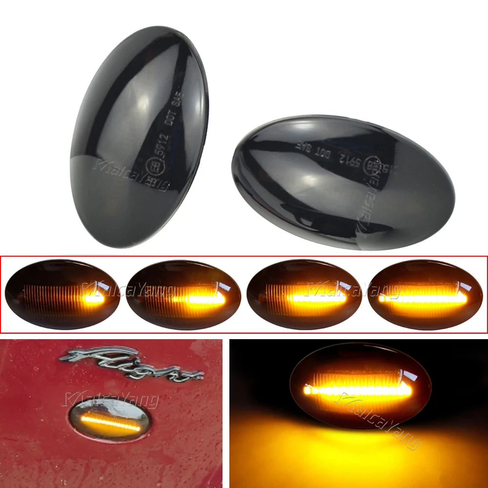 

2PCS Flowing Turn Signal LED Dynamic Side Marker Light For Ford Fiesta III IV MK3 MK4 KA Mondeo I MK1 Transit Tourneo MK6 MK7