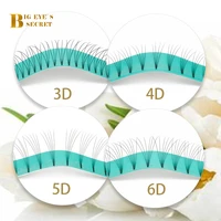 bes 1 tray eyelash extensions faux mink 3d 10d premade fans c d curl thickness 0 05mm soft and natural bunch eyelash bundles