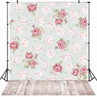 Виниловый весенний розовый цветочный деревянный пол Новорожденный ребенок фотографические фоны Дети Фотография Студия коммерческие Фото фоны