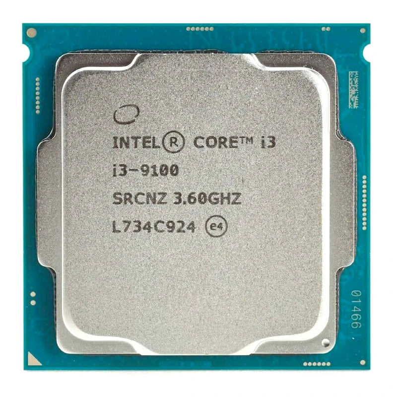 Процессор Intel Core i3 9100 3 6 ГГц четырехъядерный четырехпоточный процессор 65 Вт 6M LGA 1151