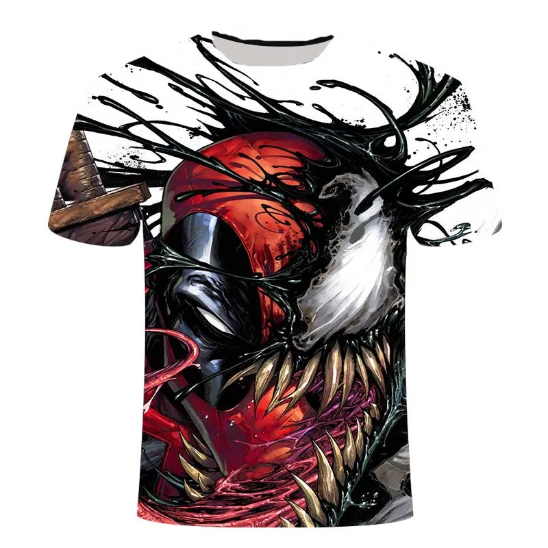 Новая мужская футболка с 3D принтом летняя повседневная в стиле хип-хоп короткими