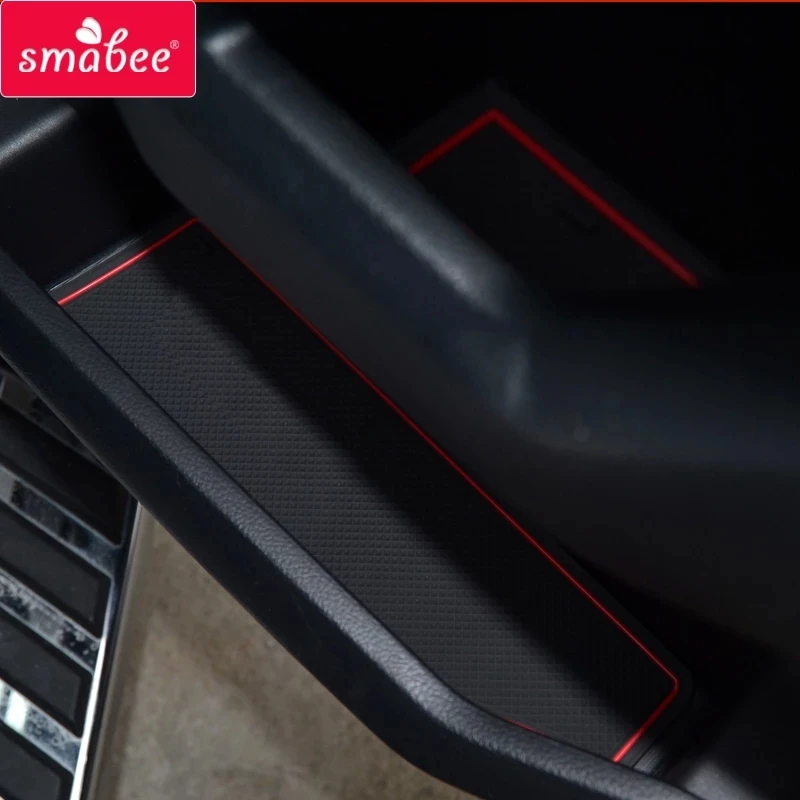 

car decor Smabee Anti-Slip Gate Slot Mat For FORD F150 RAPTOR 2015 -2019 F-150 Interior Cup Holders Non-slip mats Accessories
