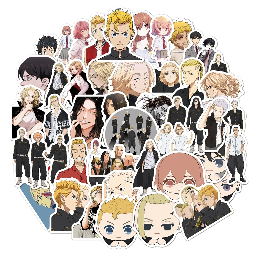 

10/30/50PCS Tokyo Revengers Anime Cartoon Stickers DIY Fridge Guitar Travel Snowboard Motorcycle Luggage Graffiti Sticker Toys