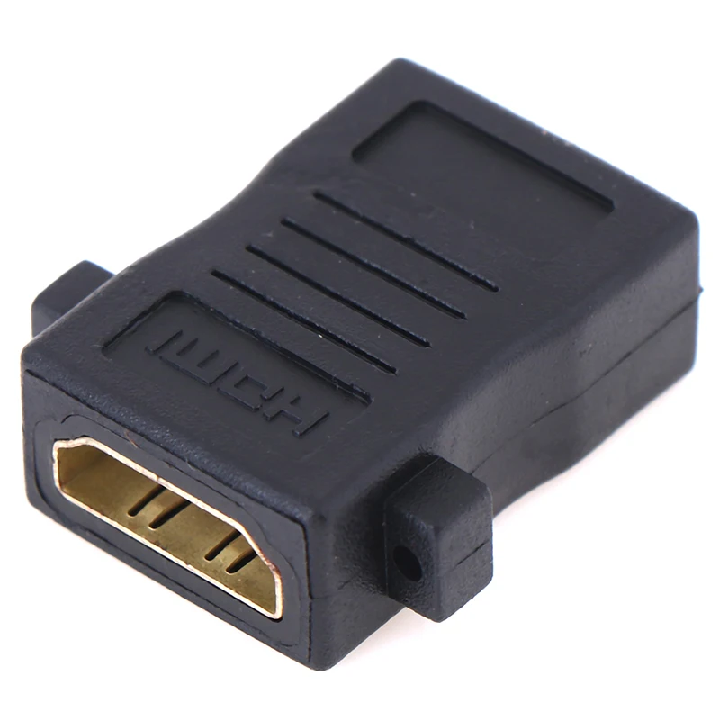 Панель HDMI адаптер Мама-мама может быть закреплена через головку female с резьбовым
