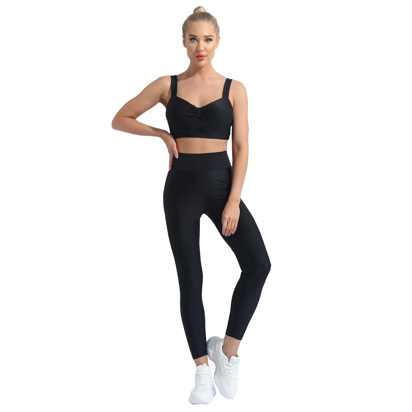 Сексуальный женский спортивный костюм с цветочным принтом накладки майка для