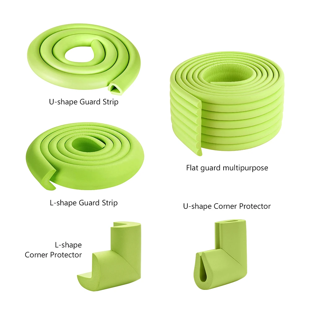 

U Shaped Kids Edge Corner Guards Baby 2 Meters Crash Bar Baby Corner Protection Of Thickening Protective Equipment Free Tape