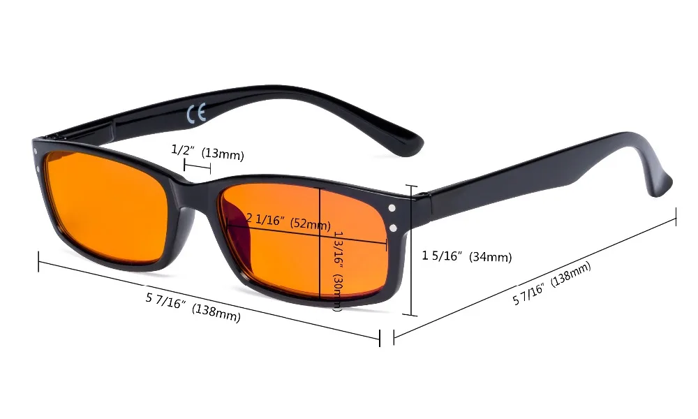 DS103 Eyekepper компьютерные очки синий светильник Блокировка с оранжевым тонированным фильтром объектив для сна