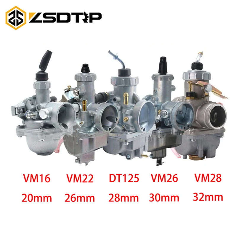 ZSDTRP VM16 VM22 VM26 VM28 мотоцикл Mikuni 20 мм 26 28 30 32 карбюратор для Yamaha DT125 DT175 RX125 Байк