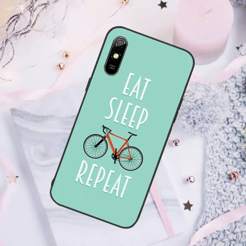 

Love Bike Bicycles quotes pink Phone Case For Xiaomi Mi Redmi Note 7 8 9 pro 8T 9T 9S 9A 10 Lite pro