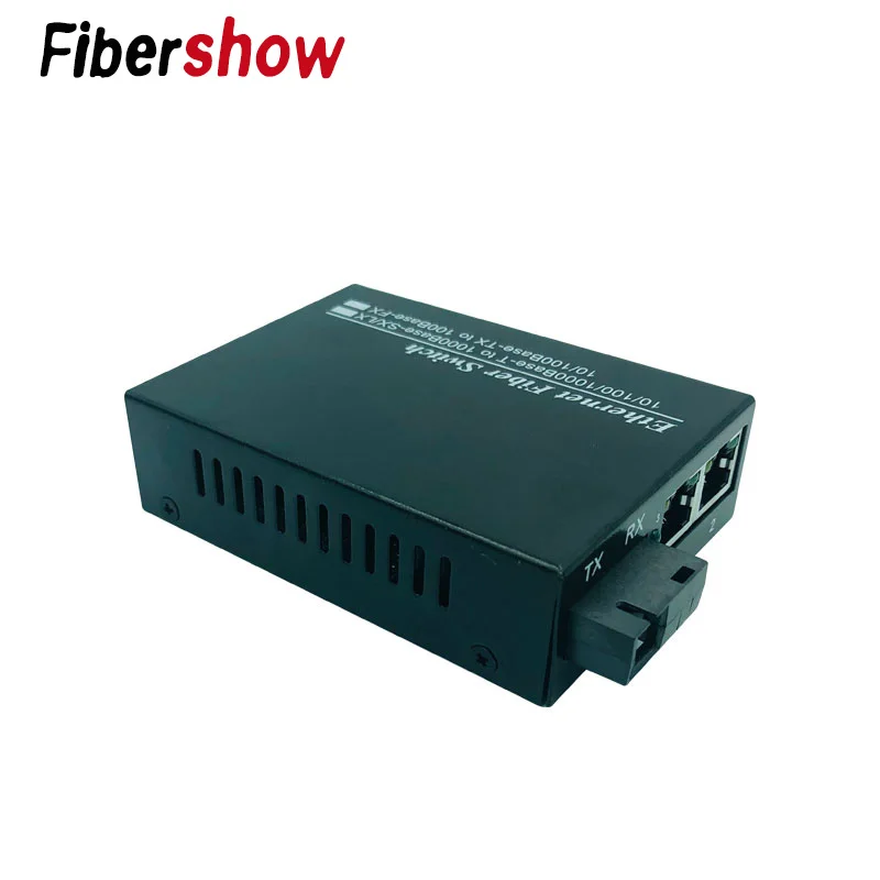 Гигабитный Ethernet коммутатор волоконно оптический медиа конвертер 4 RJ45 2 SFP 10/100/1000 м