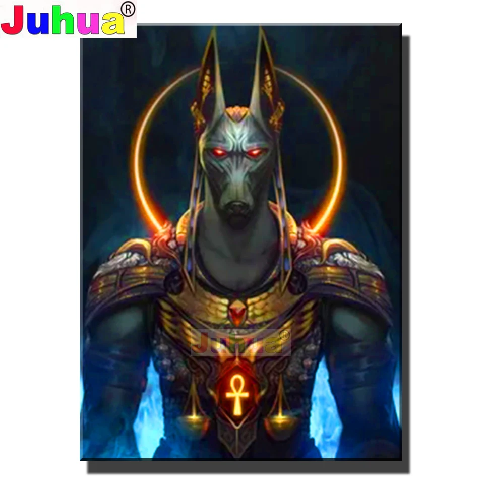 Алмазная 5d мозаика-пазл сделай сам живопись вышивка крестиком боги Египта анубис