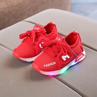 new children luminous shoes boys girls sport shoes baby flashing led lights fashion sneakers toddlers sports shoes sh19054