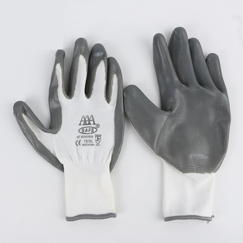 WHLW Instrument Soak Glue Labor Protection Gloves More Wear-resisting Cut Waterproof Oil Resistant | Инструменты