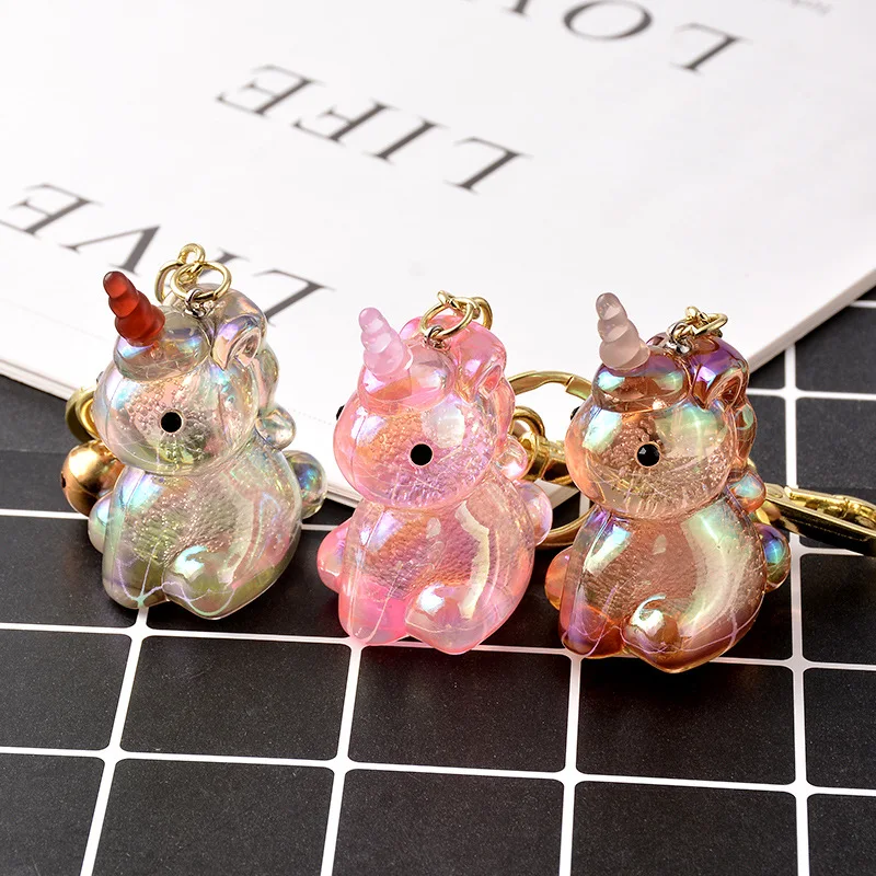 

Unicorn Charm Car KeychainsCute Fairytale Glass Unicorn KeychainMulti-Style Horse Key Rings Women Girls Gift JewelryKey Chain