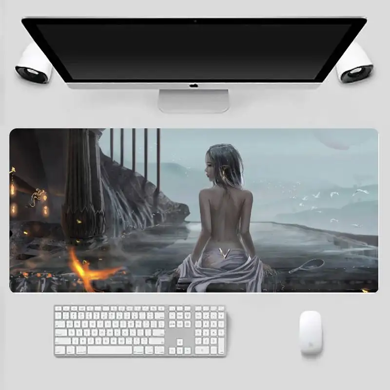 

sexy girl Ghost Blade comics Speed Mice Retail Desk Table Protect Game Office Work Mouse Mat pad X XL Non-slip Laptop Cushion