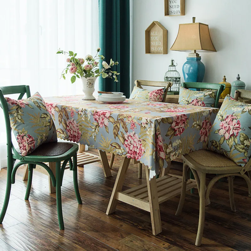 

Новинка, прямоугольная скатерть с принтом, водонепроницаемые маслостойкие скатерти, Полиэстеровая скатерть для домашнего декора, Рождеств...
