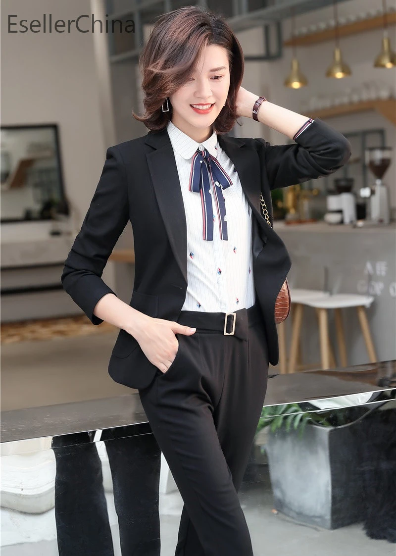 Модные серые клетчатые профессиональные деловые костюмы с комплектом из 2