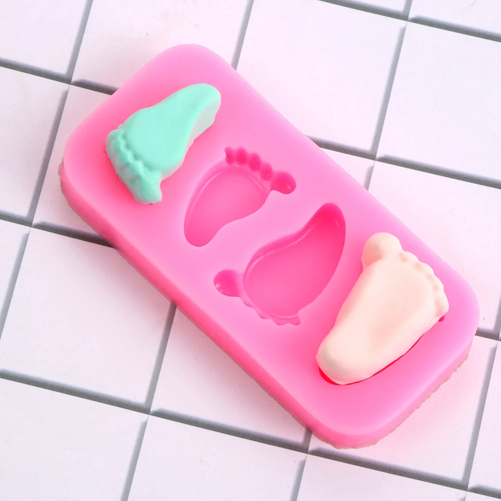 1 шт. форма для торта 3D детской ноги силиконовая детского душа шоколадный торт