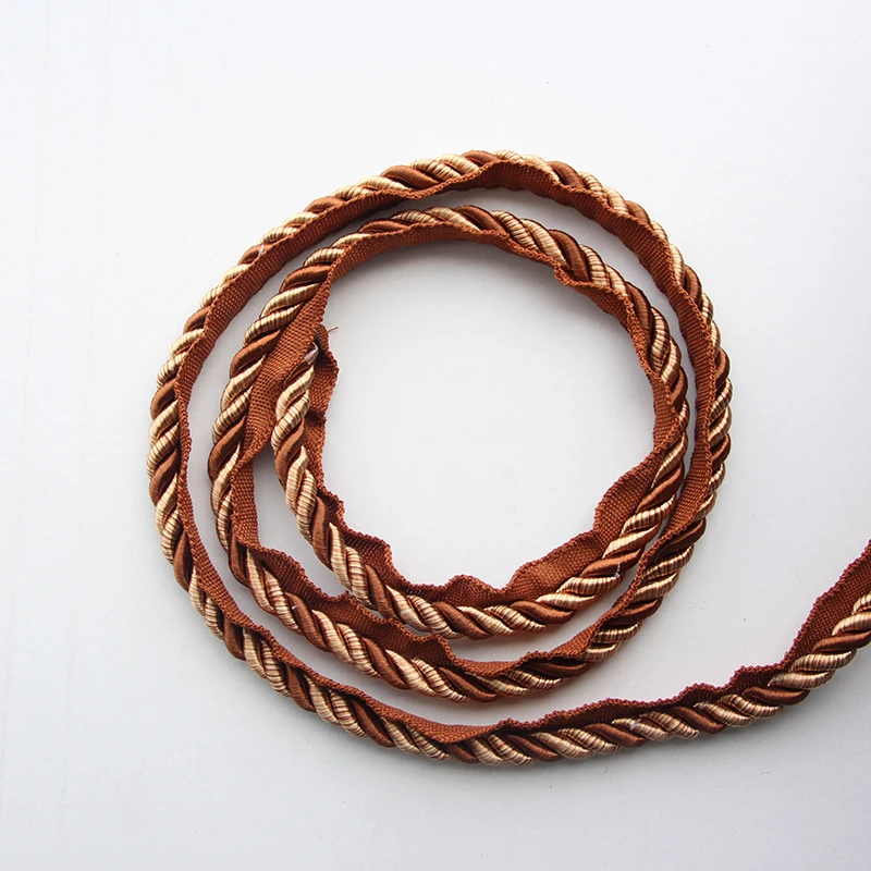 1M Trim Sewing Lace Piping Curved Pillow Wing Gold Rope Clothing Accessories Braided Macrame Cord Band Home Decoration | Дом и сад