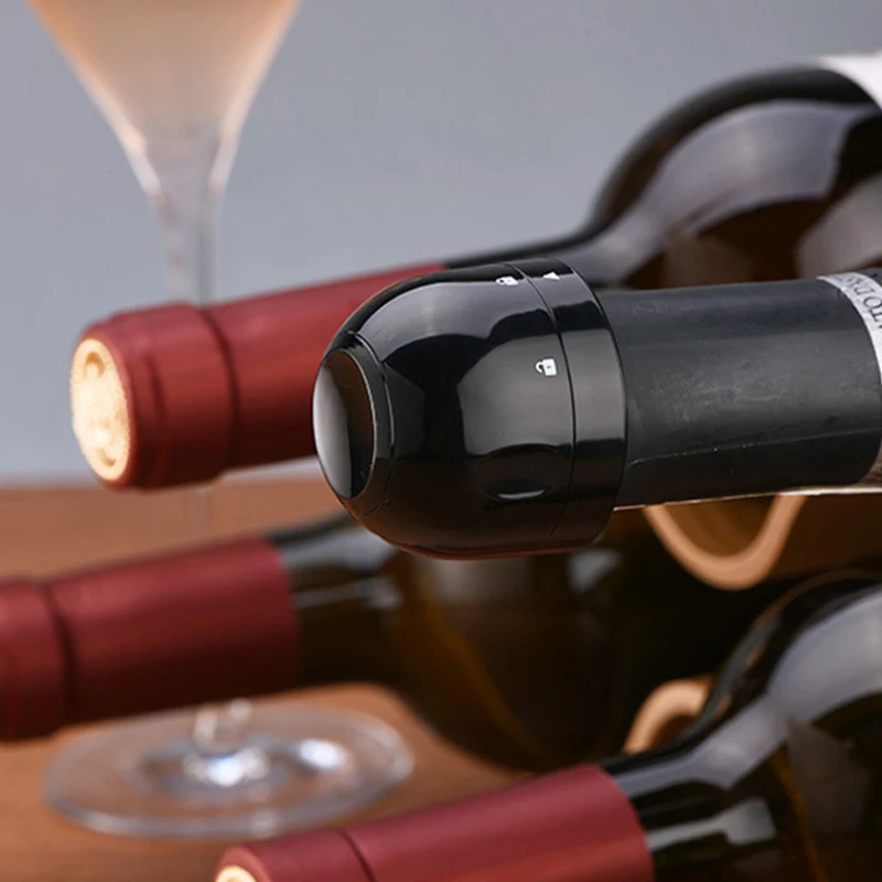 

Leak-Proof Sealing Champagne Stopper Wine Beer Bottle Cork Reusable Sparkling Vacuum Retain Freshness Wine Plug Kitchen Bar