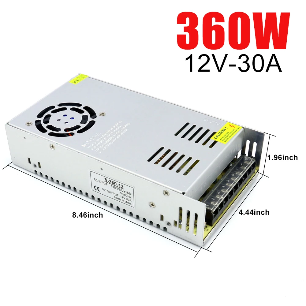 Питание AC-DC 12V 3A 5A 10A 15A 20A 30A 40A 42A 60A трансформатор для освещения светодиодный свет полосы переключения драйвер адаптера питания