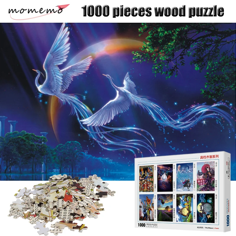 MOMEMO Фэнтези Феникс головоломки 1000 шт. деревянные Высокое разрешение взрослых