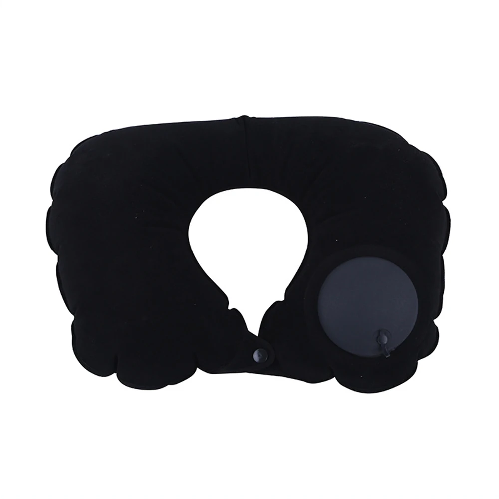 

Inflatable U Shaped Pillow Car Head Neck Pillow Portable Car Travel Office Nap Head Rest Soft Cushion Auto Inflatable Pillows