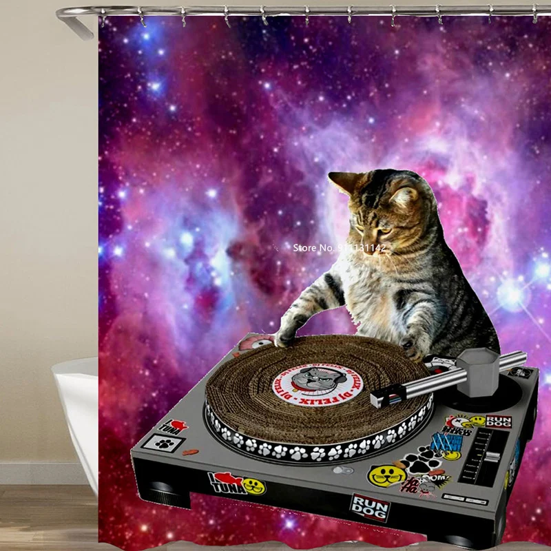 

Новый цифровой рисунок с животными из мультфильма печати занавеска для душа; Многоразмерные х/Многофункциональная Ванная комната Водонепр...