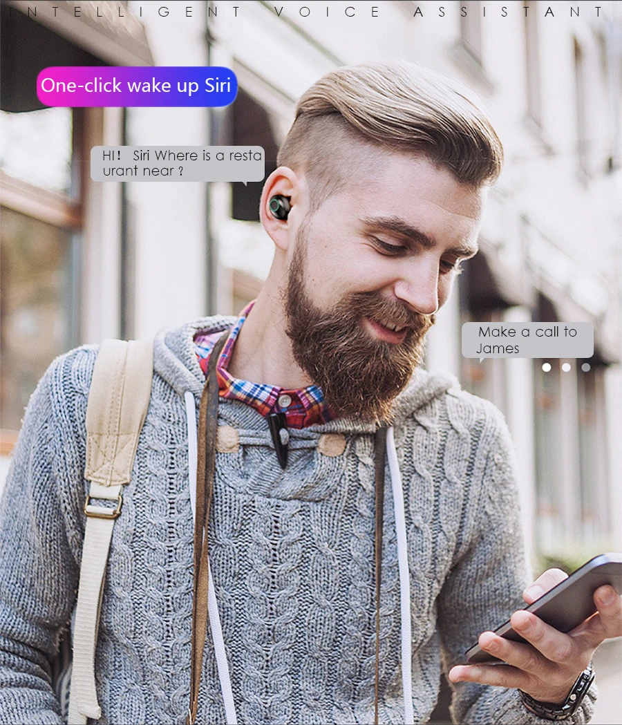 M7 TWS Bluetooth наушники 8D бас объемная гарнитура IPX7 водонепроницаемый шумоподавление Гарнитура спортивные наушники беспроводные наушники
