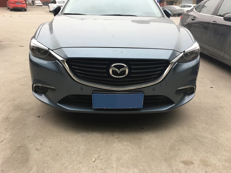 Хром ABS головной светильник передняя лампа брови век планки для 2018для Mazda 6 GJ ATENZA для мазда 6