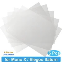 5pcs fep film for anycubic photon mono x for elegoo saturn 3d printer parts 8 9 inches uv resin 3d printers 0 15mm release films
